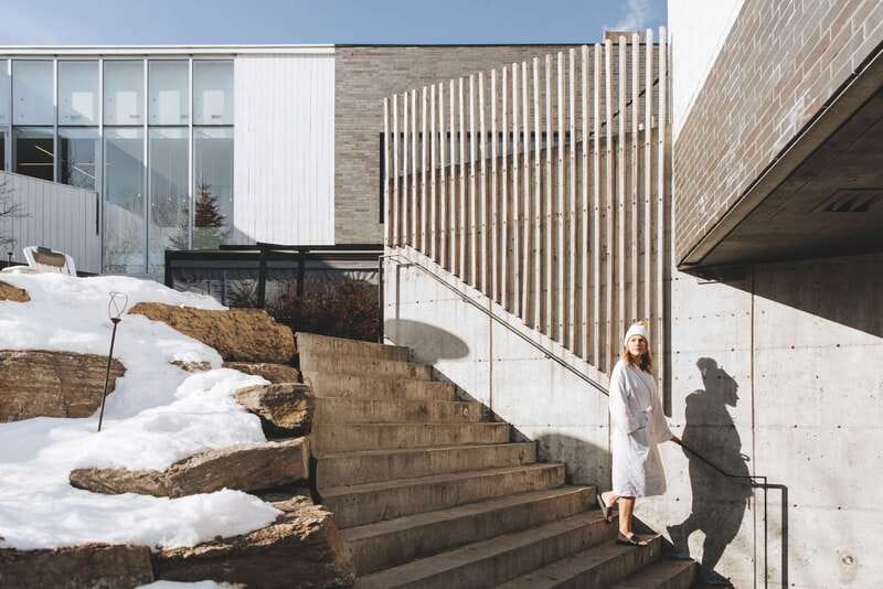Montreal: Nordic Spa Thermal Experience - Getting checked in at Nuns’ Island