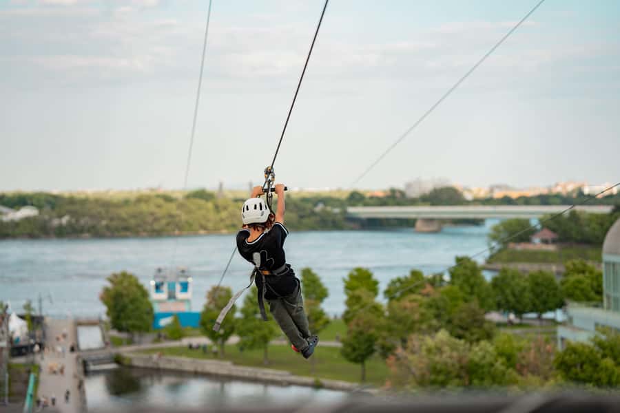 Montreal Old Port: Urban Zipline Ticket - The flight is more scenic than scary