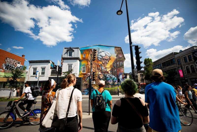 Montreal: The Original Locally Owned Street Art Walking Tour - The long sightseeing stretch and the MURAL Festival link