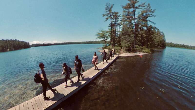 Muskoka: High Falls, Hardy Lake, & Huckleberry Rock Tour - High Falls and Potts Falls near Bracebridge