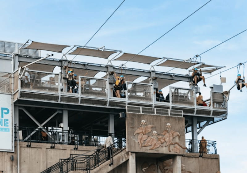 Niagara Falls, Canada: Early Bird Zip Line to The Falls - Reaching the Falls Observation Landing Deck