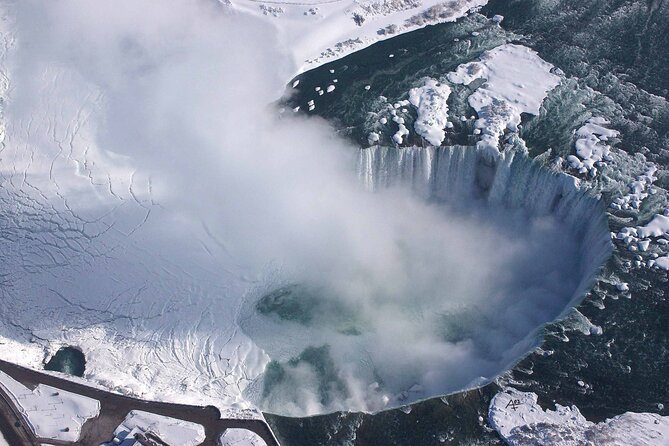 Niagara Falls Canada Helicopter Tour - Following the curve of Canadian Horseshoe Falls