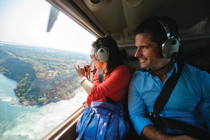 Niagara Falls Canada Helicopter Tour - American Falls and Bridal Veil Falls from above