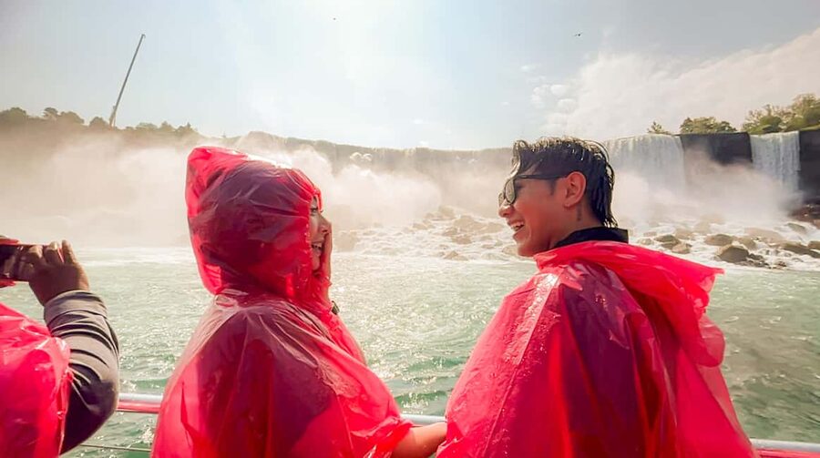 Niagara Falls Canada: Highlights Tour With Boat Cruise - Entering the tunnels at Journey Behind the Falls