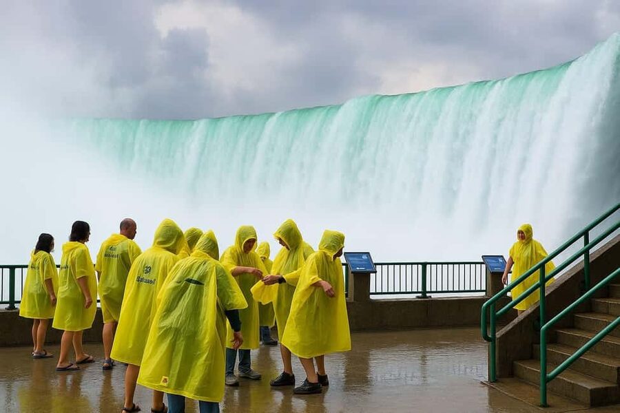 Niagara Falls, ON: Guided Tour with Boat, Skylon & Journey - The boat ride brings the mist straight to you