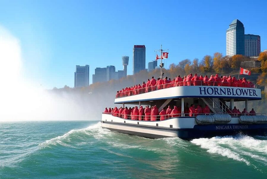 Niagara Falls, ON: Guided Tour with Boat, Skylon & Journey - Skylon Tower gives you the big picture