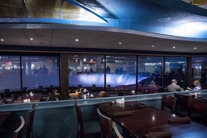 Niagara Falls Premium Night Tour: Fireworks Boat Cruise & Dinner - A narrated drive around Dufferin Islands and the Old Scow