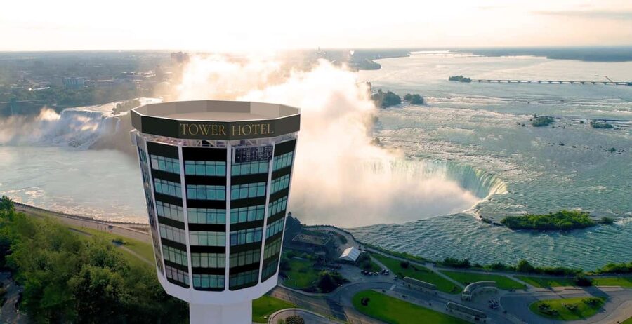 Niagara Falls: Tower Hotel Observation Deck Ticket - Seeing both Falls from 520 feet up