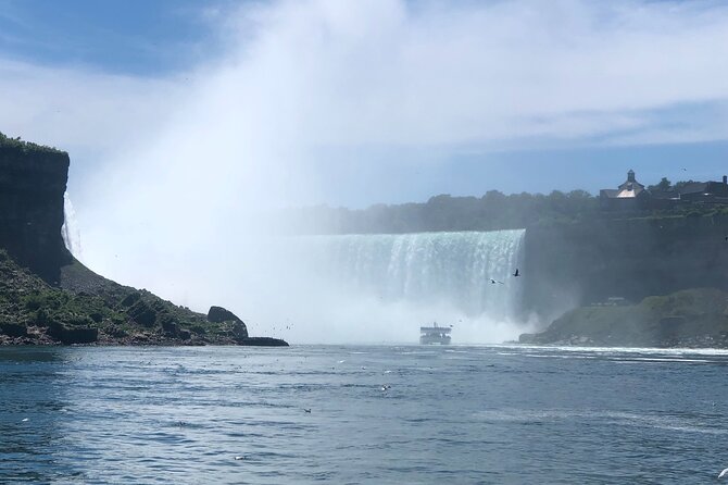Niagara Falls VIP Private SUV Tour: Helicopter & Boat included - The boat ride beneath the Canadian and American falls