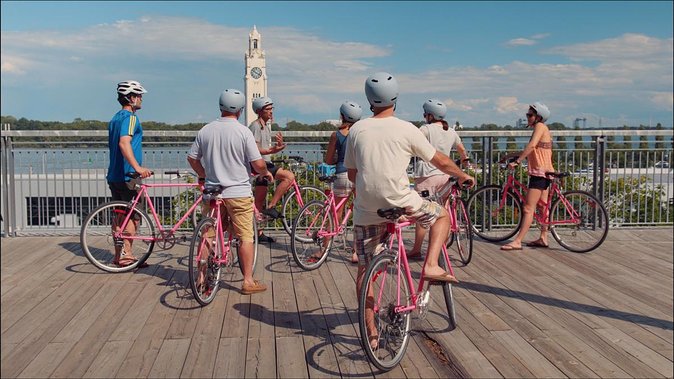 Non Touristy Pink Bike Tour by Spade & Palacio - Starting on Saint-Denis with a local bicycle
