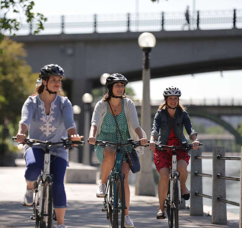 Ottawa 200th Anniversary Guided Bike Tour - Following the Rideau Canal for 45 minutes