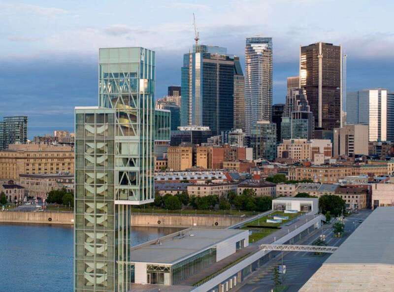 Port of Montreal Glass Tower Entry - The glass-bottomed cage for a sharper thrill