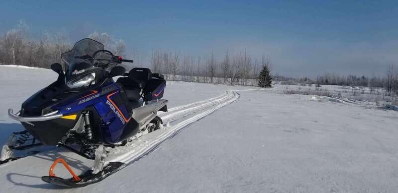 Quebec City: Guided Snowmobile Tour - The safety briefing and first turn at the controls