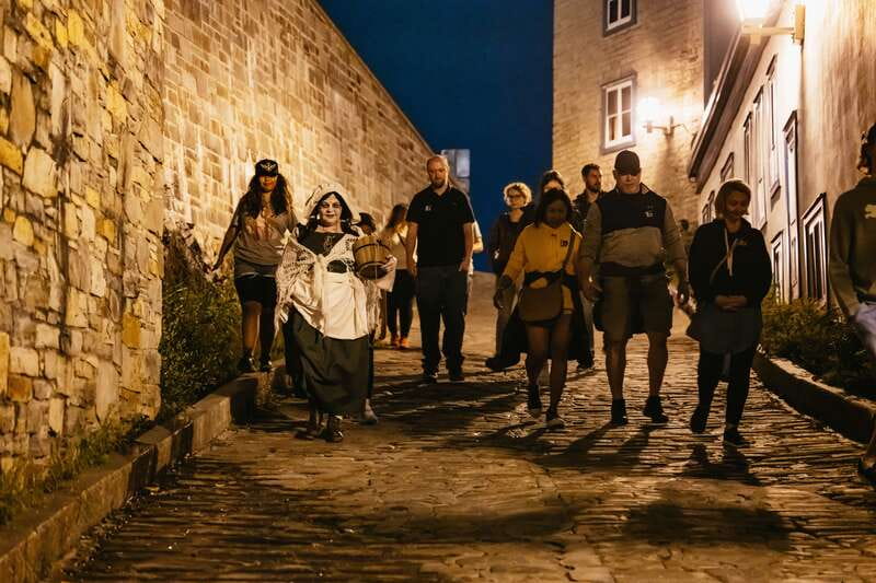 Quebec Interactive Street Theatre: "Crimes in New France" - Starting behind Saint Andrew’s Church