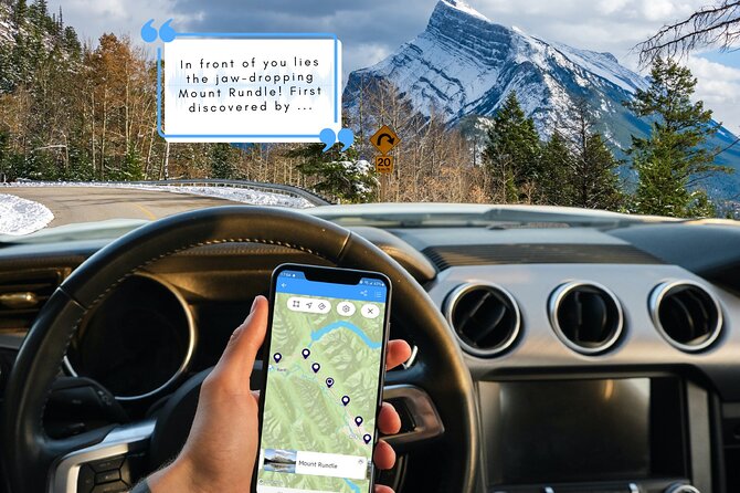 Smartphone Audio Driving Tour between Lake Louise and Calgary - Kananaskis, Canmore, and the last town before Banff
