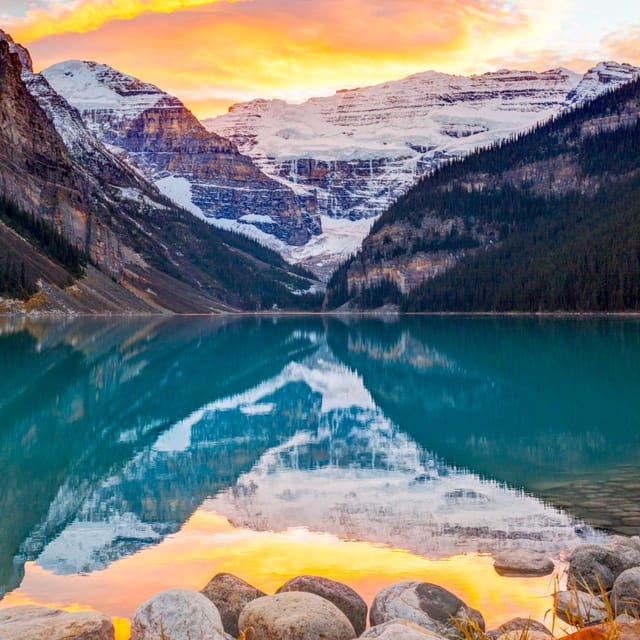 Sunrise or Sunset/Stargazing Tour at Moraine Lake from Banff - Sunrise route: first light at the Rockpile