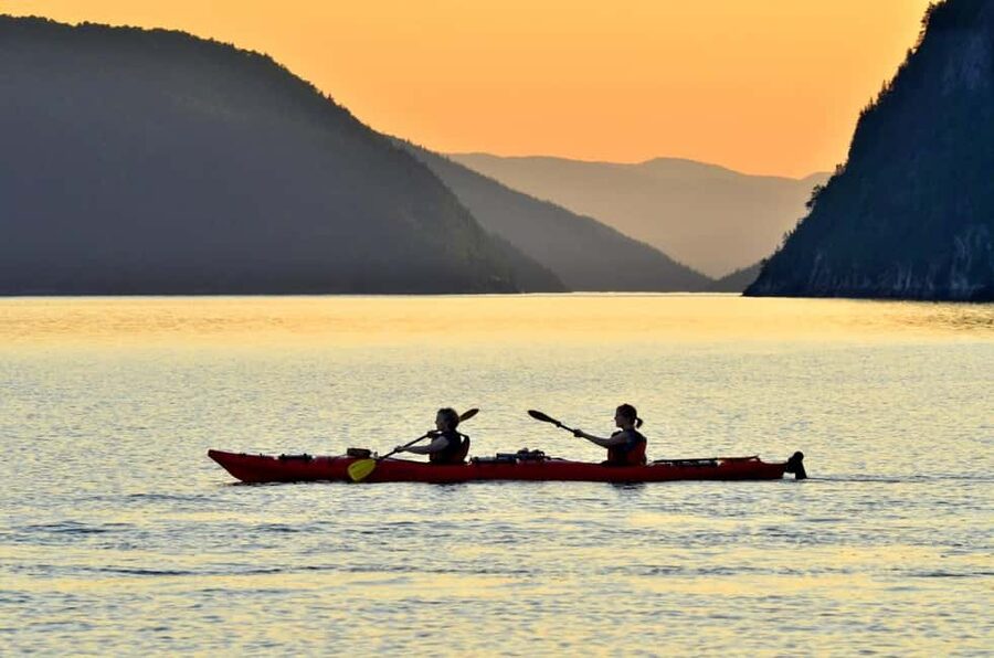 Tadoussac: Guided Sea Kayaking Adventure - What the fjord looks like from the water