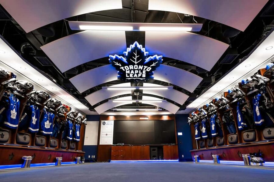 Toronto: Guided Tour of Scotiabank Arena - The Toronto Maple Leafs dressing room