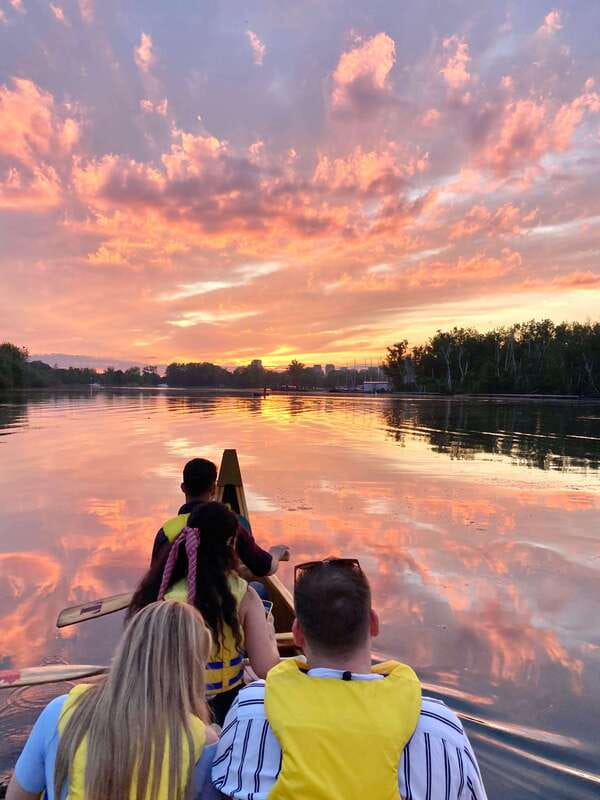 Toronto Islands: Sunset Canoe Tour - The Bird Sanctuary and Donout Island