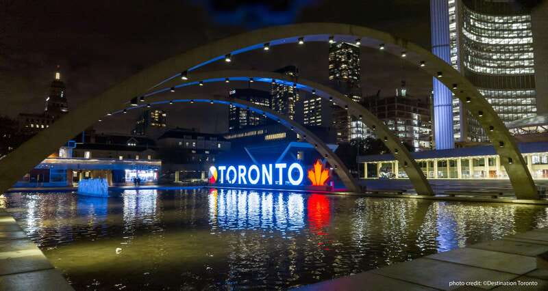 Toronto: Night Sightseeing Tour on a Double-Decker Bus - The Esplanade and the ride back