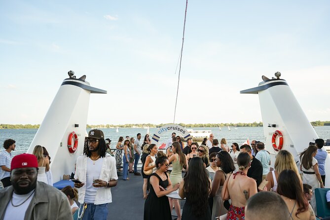 Toronto Premier Dinner Cruise on Odyssey in Toronto Harbour - Sailing Toronto Harbour after dark