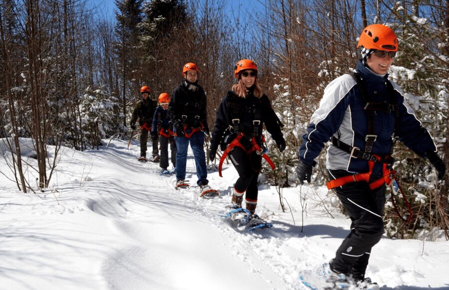 Tyroparc: Via Ferrata and Hiking in the Laurentians - The 700-meter hike back to base camp