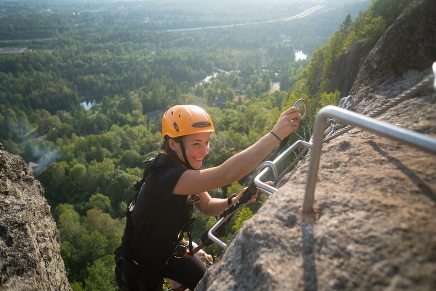 Tyroparc: Via Ferrata and Hiking in the Laurentians - What the $66 price gets you