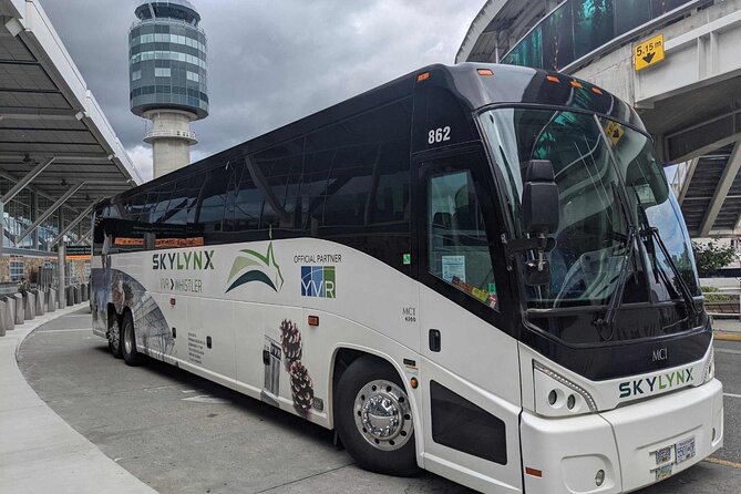 Vancouver Airport to-or-from Whistler or Squamish by Bus (Single trip) - Leaving YVR without crossing Vancouver