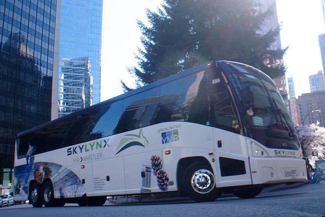 Vancouver Airport to-or-from Whistler or Squamish by Bus (Single trip) - Luggage, skis, and bikes