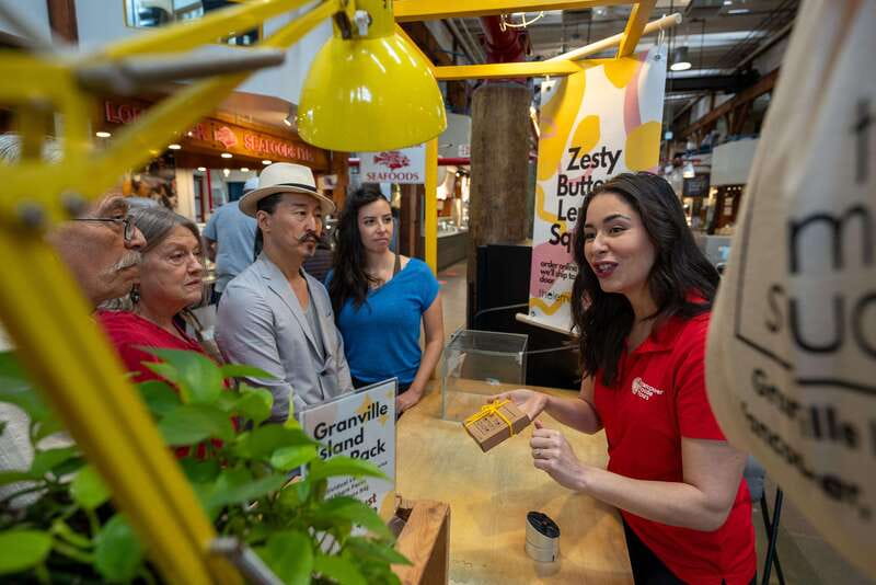Vancouver: Granville Island Market Tour with Tastings - Seafood and sweet bites complete the food story