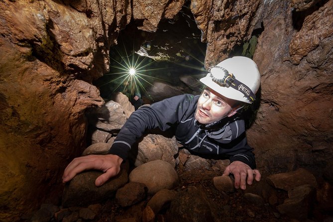 Vancouver Island Multi-Cave Experience - The Cave Slide is the playful finale