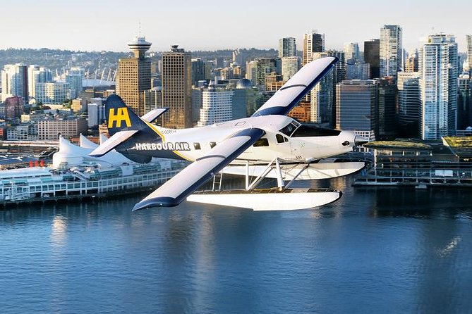 Vancouver Panorama Scenic Seaplane Tour - The return over downtown, BC Place, and Science World