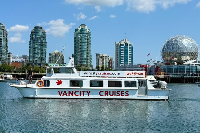 Vancouver Sightseeing Boat Cruise with Live Tour Guide - A comfortable boat with basic refreshments
