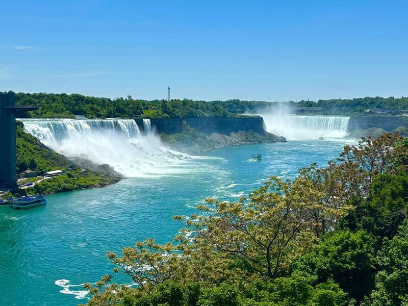 Walking Tour of Niagara Falls Canada and Hornblower Boat - The Canadian side before the cruise