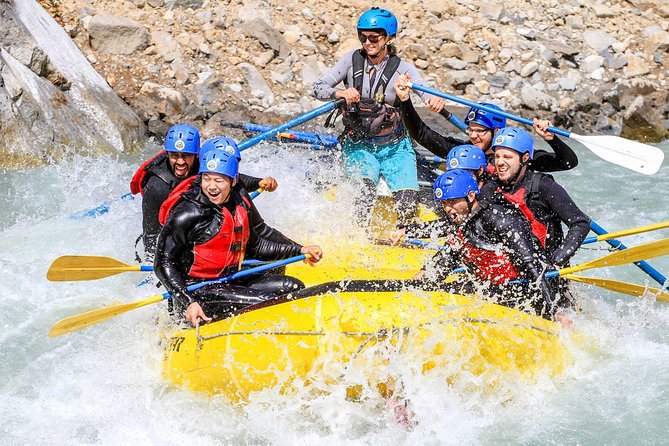 Wet and Wild Elaho Exhilarator Rafting - Calm water, glaciers, and waterfalls