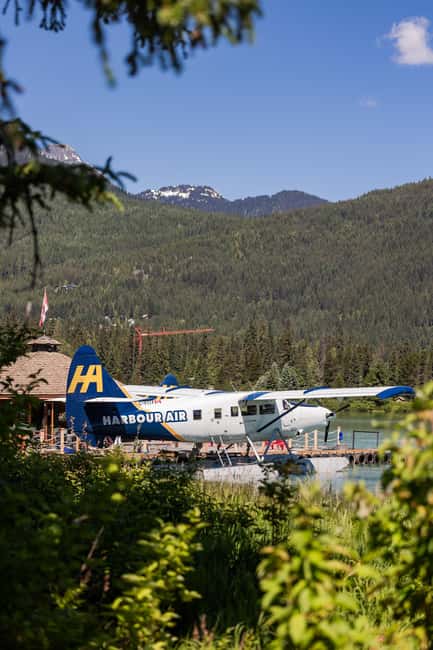 Whistler: Mountains and Glaciers Tour by Seaplane - The first view: Whistler Village from above