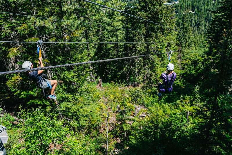Whistler: Ziplining Experience - Winter ziplining at minus 5 degrees