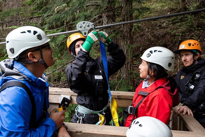 Zipline Adventure in Whistler - The forest walk between each ride